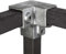 Galvanized Tube Fittings - (12825 Three Way Top Corner-25mm Square Box) Steel Connectors for Plumbing, & DIY Projects | Pipe Fittings for Residential & Industrial Use | 1PK