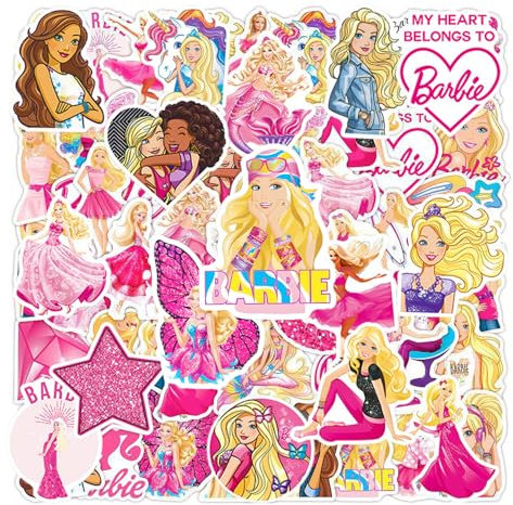 MEMOFYND 100 Pieces Of Princess Stickers, Girl Stickers, Cartoon Stickers, Cute Waterproof Stickers, Can Decorate Notebooks, Skateboards, Water Bottles