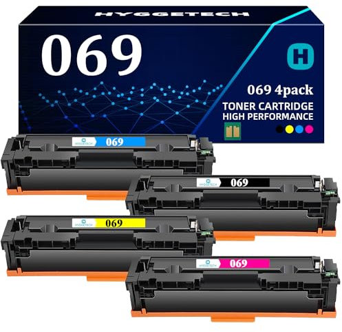 Hyggetech 069 Toner Mit Chip Kompatibel für Canon 069 069H Toner Cartridge Ersatz für CRG-069 CRG-069H für imageCLASS MF751Cdw MF753Cdw MF752Cdw MF756Cx LBP673Cdw LBP674Cdw LBP674Cx