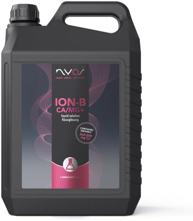 Nyos ION-B Alk/pH+ für Meerwasseraquarien - Flüssige Calcium und Magnesium Versorgung - Optimal für gesunde und farbintensive Korallen, 2000ml