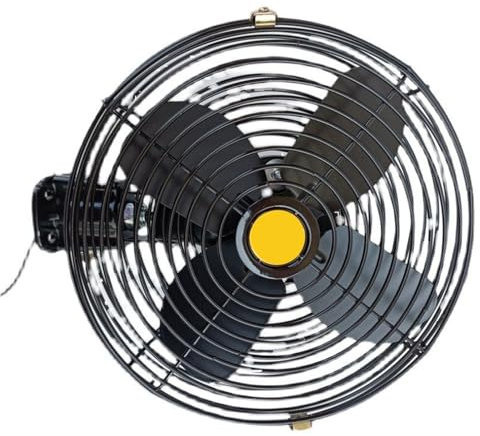 ETAWDE Metal Low Power Consumption Truck Fan Heavy Duty Black Fan With Noise Reduction Technology For Car Trucks Use