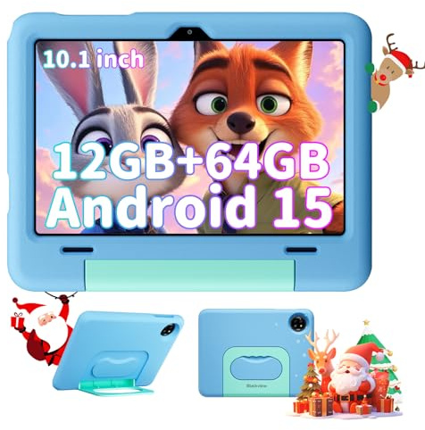 Blackview Tab20kids Kinder Tablet 10 Zoll, Android 15, 12GB RAM+64GB ROM 5MP+8MP, Wi-Fi, Bluetooth, Type-C, Kids Tablet