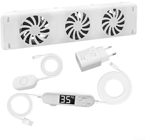 Heizkörper Ventilator, Intelligenter Heizkörperverstärker, Heizungsventilator für Wärmeverteilung verbessern Energie-sparen, Leiser, für gleichmäßige Wärmeverteilung(MXRV25-01)