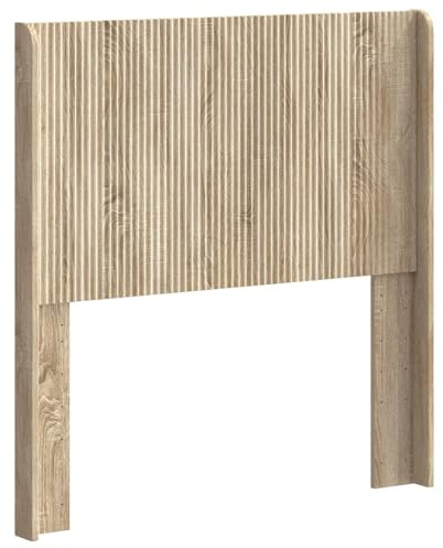 vidaXL Kopfteil PB, Bettkopfteil, modernes Design, rechteckig, senkrechte Leisten, Holz, minimalistisches Möbelstück