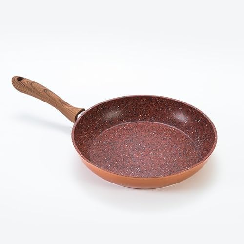 JML Copper Stone 20cm Frying Pan - Non Stick Frying Pans, Durable Aluminium and Stainless Steel Pan, Healthier Frying with Dynamic Heat Distribution, for Gas, Induction, Electric and Ceramic Hobs