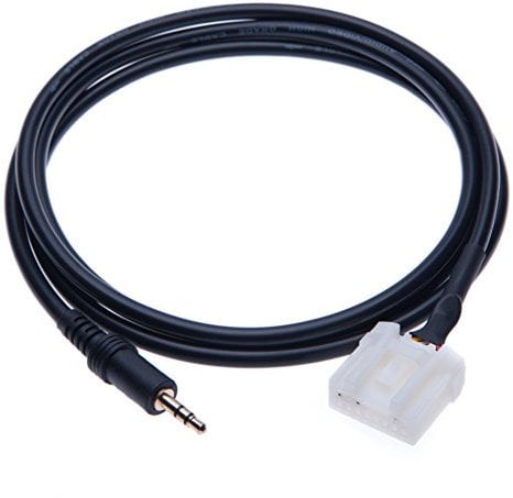 Mazda Aux IN Música CD Interface Adaptador 3.5mm Audio Jack Cable Mp3 Conector para Galaxy HTC One, Huawei, Sony Xperia, Lumia, LG Phone, iPod, MP3 Player a Mazda 6, 3, 5, 2, MX5, RX8, Besturn