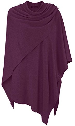 Zwillingsherz Poncho-Schal mit Kaschmir - Hochwertiges Cape für Damen - XXL Umhängetuch und Tunika mit Ärmel - Strick-Pullover - Sweatshirt - Stola für Sommer und Winter von Cashmere Dreams (pin)