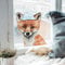 Fensterbild Fuchs mit Schnee -WIEDERVERWENDBAR- Fensterdeko Winterdeko Fensterbilder bf10 ilka parey wandtattoo-welt®