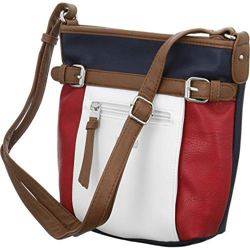 TOM TAILOR Juna Damen Umhängetasche Crossbody Bag Klein Blau