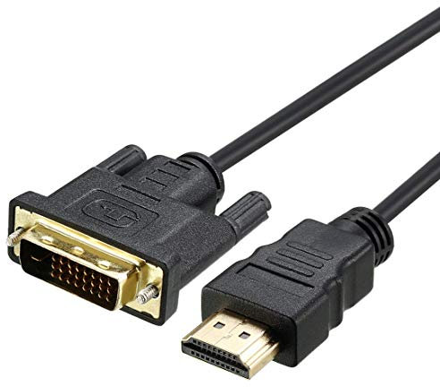 HDMI to DVI Cable Male to 24 1 Male Adapter Cable 6ft 1.8 m Black for Projector DVD HDTV