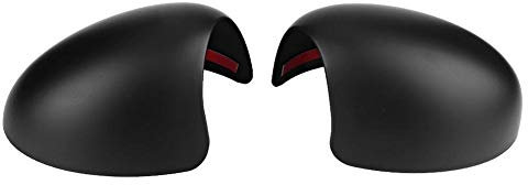 KSTE Spiegelkappen, 1 Paar Kunststoff Rückspiegelabdeckung Auto Rückspiegel Kappen Abdeckung Fit for M-i-n-i C-o-o-p-e-r R52 R50 R53 OE-489120050 (Schwarz)