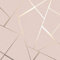 Quartz Fractal Wallpaper Textured Metallic Blush