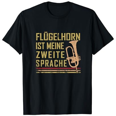 Flügelhorn Anstecker Hornspieler Musikinstrument Trompeter T-Shirt