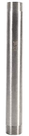 Edelstahlrohr mit Gewinde 1St Male Threaded Pipe Fitting BSP 3/4 200mm SS304 Edelstahl Außengewinde Rohrverschraubung Gewindefitting Rohrverbinder(3/4'')
