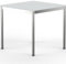 VERSEE SYSTEM8X Höhenverstellbarer Schreibtisch 60 x 60 cm in Lichtgrau - Für Büro/Home-Office im Metall Chrom Design