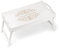 Maverton Tavolino da Letto per Colazione Personalizzato a Laser - Tavolo Pieghevole Bianco - Vassoio Multifunzione - idee regalo per anniversario, matrimonio - Ornamento