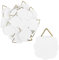 Ganci per quadri con occhiello triangolare, da incollare, 2,9 cm x 3 cm, bianco, 50 pezzi