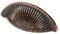 Decoranddecor Arro Half Moon Shaker Cup Handles Cabinet Pulls Zinc 64mm Hole Centre (Antique Copper) - 1 Pack