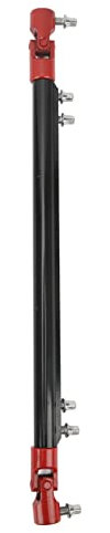 Drive Double Bass Drum Pedal, Drum Double Drive Shaft Pedal Link Bar Ersatz Professionelle Metall-Antriebswellen-Pleuelstange (Schwarz)