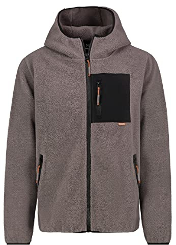 Sublevel Herren Teddy Fleecejacke mit Kapuze