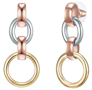 Lulu Jane Damen Ohrhänger Metall-Legierung roségold Modeschmuckohrhänger
