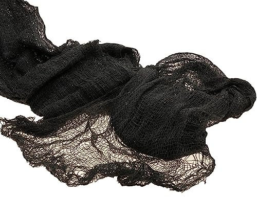 Chaks Dekostoff Lumpenstoff 600 x 76 cm - Halloween Dekoration | Dunkelgrau