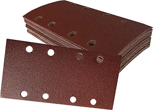 Schleifbogen-Set 40 Stück, 93 x 190 mm Körnung je 10 x 60/80/120/240 selbsthaftend für Schwingschleifer, Schleifpapier. Schleifbögen
