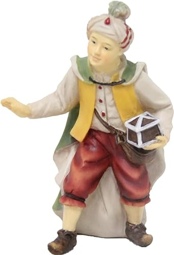 FADEDA Elefantentreiber/Höhe:11 cm/handbemalt/detailgetreue Krippen Figuren - Weihnachten Tisch Dekoration Krippe Zubehör