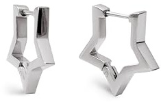 SINGULARU - Superstar Ohrringe. Edelstahl mit 18 Kt Vergoldeter Beschichtung oder Edelstahl. Schmuck für Damen.