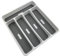 LISCOWER Cutlery Tray, 5 Compartments Cutlery Tray for Kitchen Drawers