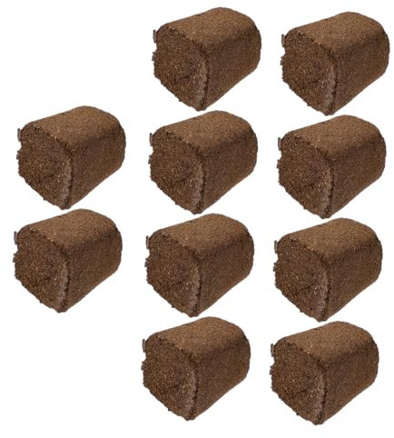 SEWOART 10 Stück Erdblöcke 30 X 30 X 40 Mm Komprimierte Nährstoffreiche Blöcke Für Pflanzen Zum Umpflanzen Von Blumen Gemüse Und Obst