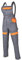 ARDON Damen-Latzhose COOL Trend Arbeitshose grau-orange (DE/NL/SE/PL, Numerisch, 36, Regular, Regular, Grau)