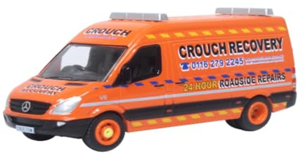 Oxford Diecast 1:76 Mercedes Sprinter Van Crouch Recovery Collectable model 76MSV011