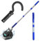 Hook with Swimming Telescopic Pole for All Robotic Pool Cleaner Customized for Pool Vacuum Robot Including Cordless,above Ground and Underwater,3-Section 3 Feet Adjustable Aluminum Pole with Hook