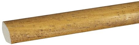 PROVISTON Lot de 5 plinthes quart de barres 14 x 14 x 2000 mm, en bois massif rustique, à coller, clipser, vis et clous, 10 m