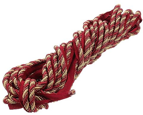PHENOFICE Geprägtes Seil Polstergarnitur Kordelbesatz Couchkissen verdrehte Trimmschnur Kissen für die Couch Sofa Cord Couch Cord Sofa- -Seil DIY-Versorgung Polyestergarn rot