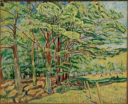 HCOTZHPY Ölgemälde Leinwandbilder Bild Kunst Leinwand Malerei Eichen by Theo Von Brockhusen Ölgemälde Bilder für Wanddekoration 60x90cm