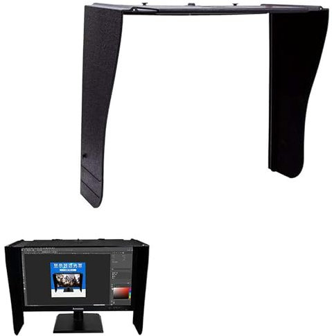 YCNLYSSR Parasole per Laptop, paraluce per Monitor di Computer, antiriflesso Pieghevole, Che garantisce Privacy e Protezione, Si Adatta praticamente a Tutti i Laptop da 17 a 27