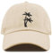MIMAYIN Palm Tree beige Baseball Cap Stickerei Basecap Baumwolle Verstellbare Reine Farbe Baseballmütze Sport Visier Hut für Damen Herren
