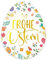 MEJOSER 60 Stk Ostereier Aufkleber Ostern Ostersticker Goldfolie 6x4.5cm Frohe Ostern Sticker Selbstklebend Osteraufkleber Etiketten Blumen Osterdeko Geschenke Osterkarte Umschlag Basteln