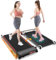 GEARSTONE Elektrisches Laufband 7 in 1 Laufband für Zuhause mit Neigung 6% unter Schreibtisch Laufbänder mit Fußmassage, Doppelte Steuerung Laufpad für Zuhause & Büro (Black)