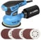 G LAXIA 280W 13000 OPM Orbital Sander with 15Pcs 125mm Sandpapers,6 Variable Speed Electric Random-Orbit Sander with Dust Collector,Fit for Sanding,Woodworking and Polishing