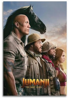 SDASIUVP Jumanji Game 2 Filmposter Rebattle Peak, dekoratives Gemälde, Leinwand, Wandposter und Kunstdruck, moderne Familienschlafzimmer-Dekoration, Poster, 30 x 45 cm