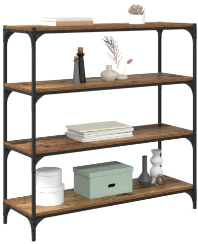 vidaXL Bücherregal Altholz 100 x 33 x 100 cm Holzwerkstoff