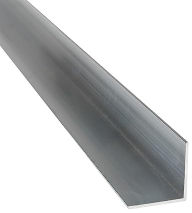 LANGLITZ Metalle Profilé d'angle en aluminium L - 20 x 20 x 2 mm x 1500 + - 4 mm