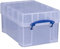 Really Useful! Plastic Storage Box 100 x 7 Vinyl Singles Records 9XL 9 Litre XL (2)