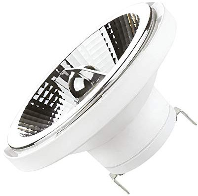 Transmedia AR111 - Reflector led (SMD, G53, 12 V), color blanco, 3000 kelvin, 14 Watt 45°