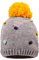 maximo Mädchen Pompon Beanie-Mütze, graumel./Multicolor, 47/49
