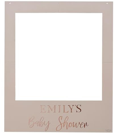 Ginger Ray Bilderrahmen für Babyparty, personalisierbar, Blush & Roségold, 50 Stück