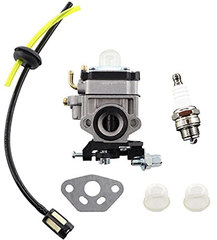 MCHNIC Vergaser mit Benzinfilter Benzinschlauch Zündkerze Satz für Einhell ROYAL MSB34 / MSB 34, Fuxtec FX-RT126 Motorsense Freischneider